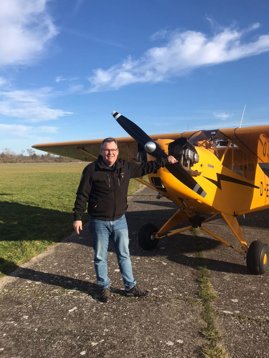 Fluglehrer Axel Herbst vom Flugsportverein Bad Dürkheim